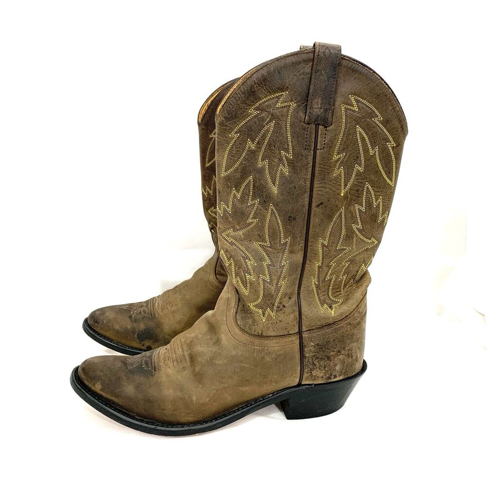 Old West Brown Boots Size 9